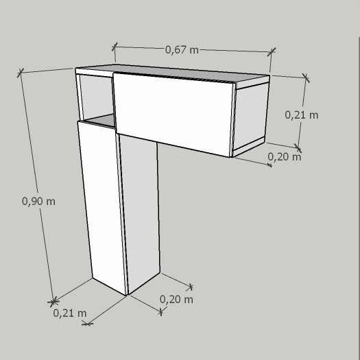 Gabinete Banheiro em L - Branco - Image 3