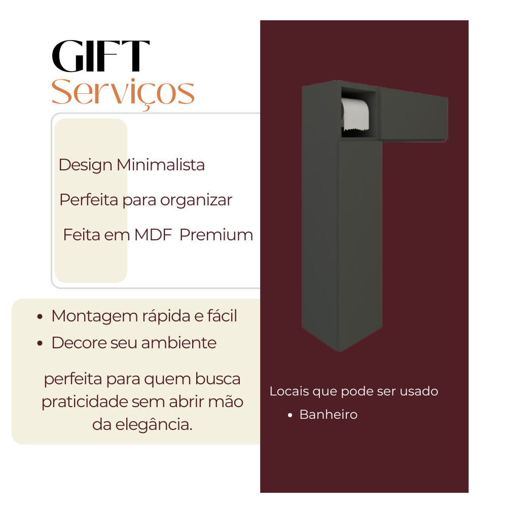 Gabinete Banheiro em L - Cinza - Image 4