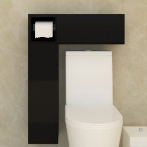 Gabinete Banheiro em L - Preto