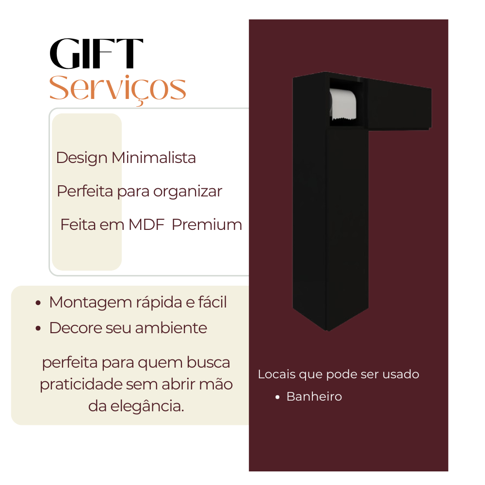 Gabinete Banheiro em L - Preto - Image 4